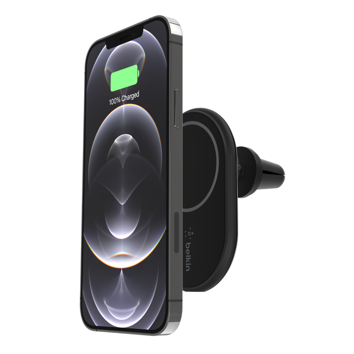 Magnetic Wireless Car Charger 10W, Black, hi-res