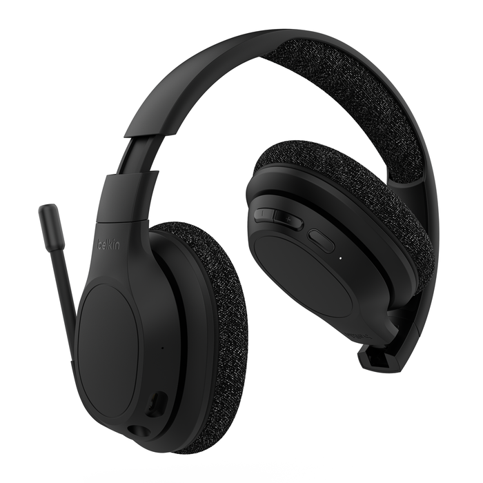 Wireless Over-the-Ear Headphones w/ Built-In Microphone