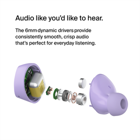 True Wireless Earbuds, Lavender, hi-res