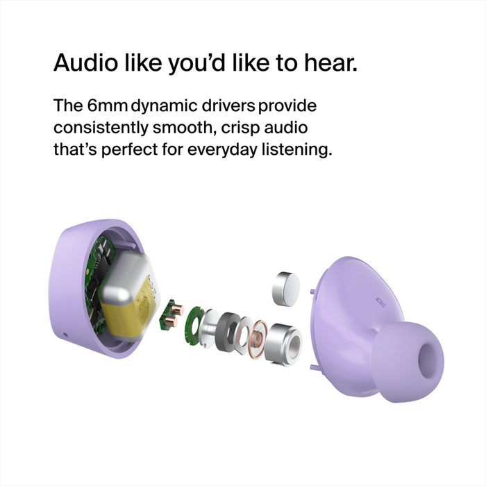 True Wireless Earbuds, Lavender, hi-res