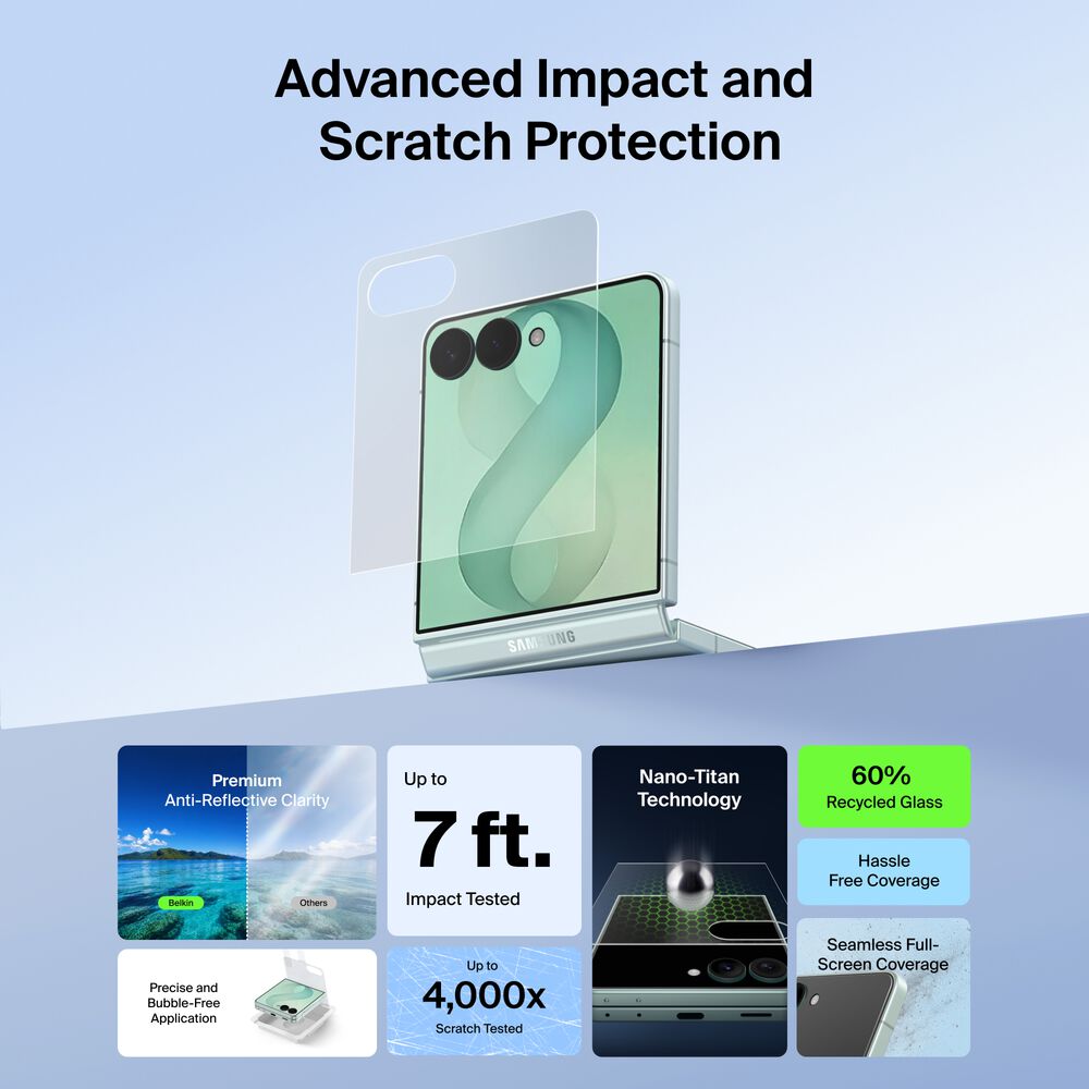Anti-Reflective Screen Protector for Samsung Galaxy Z Flip8, , hi-res