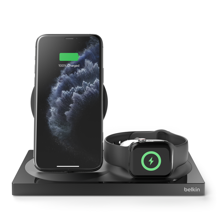 Belkin 3-in-1 Wireless Charger White - WIZ001TTWH