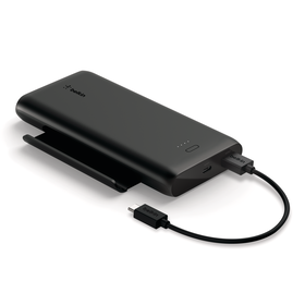 Power Bank 10K + Stand Play Series, Black, hi-res