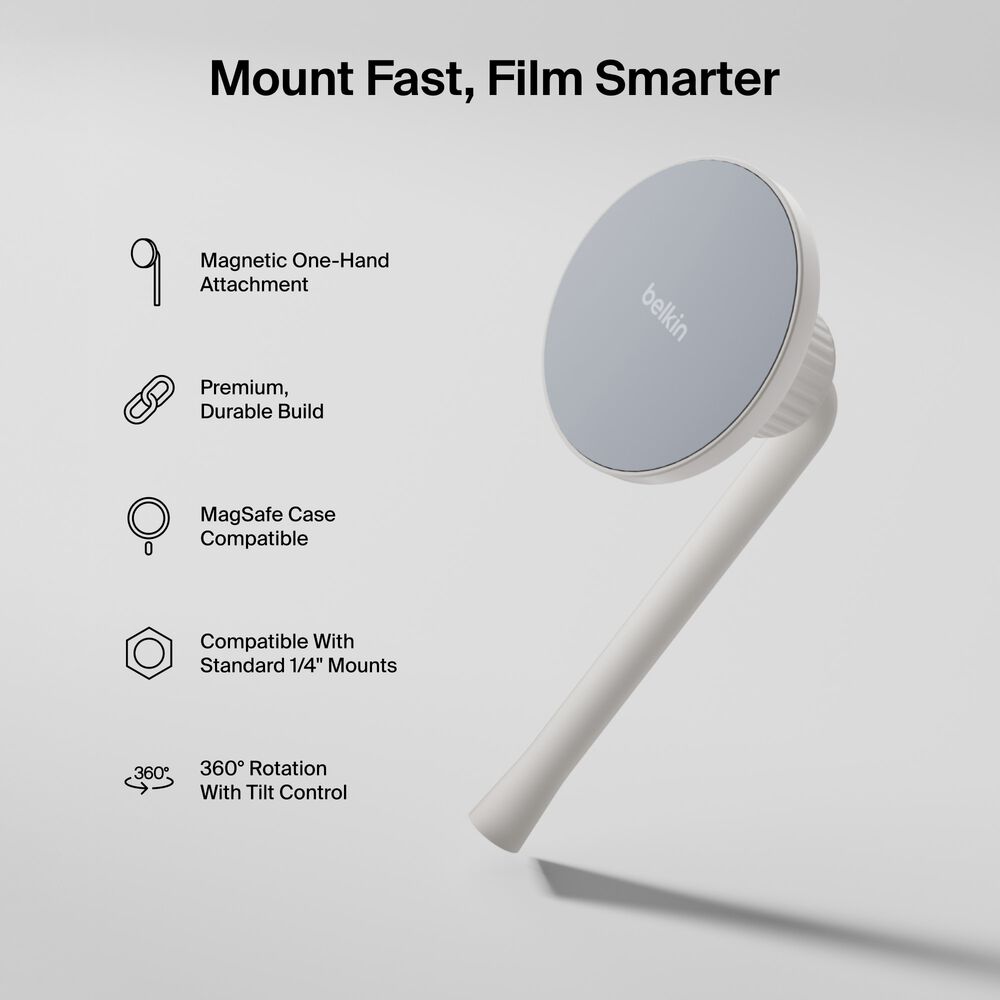 Creator Kit: Tripod, Magnetic Phone Mount & Wireless Mics, Sand, hi-res