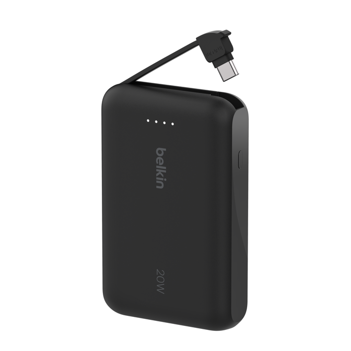Portable Power Bank with Integrated Cable 10K | Belkin US