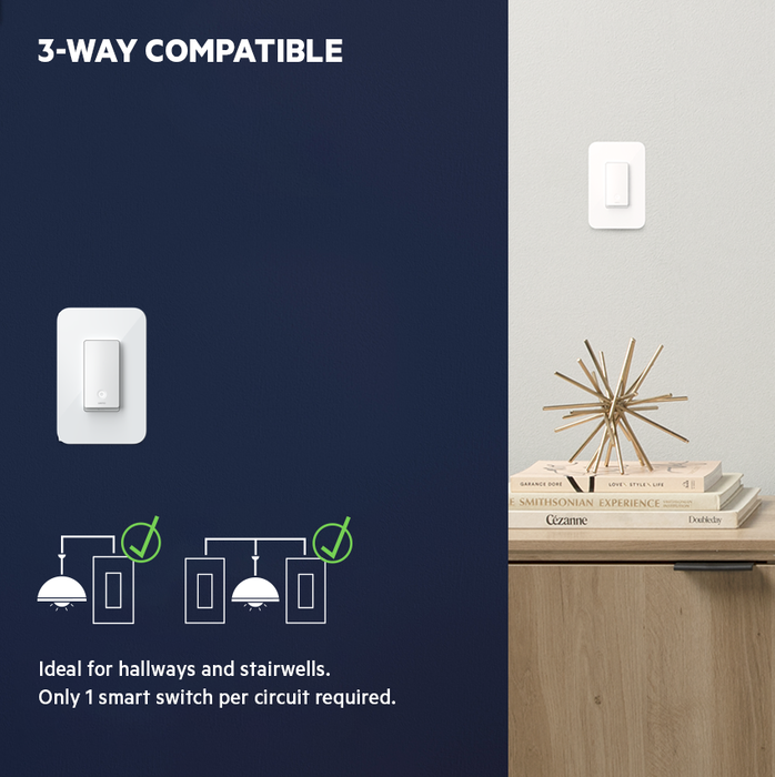 Wemo Smart Light Switch: 3-Way Light Compatible | Belkin | Belkin: US