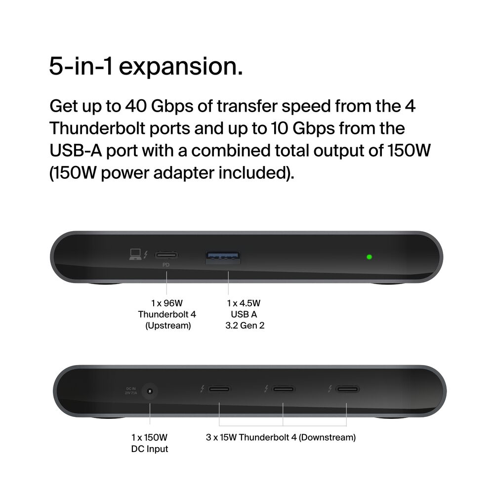 Thunderbolt 4 5-in-1 Core Hub, , hi-res