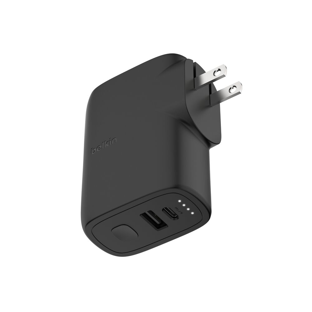 Hybrid USB-A USB-C Wall Charger 25W Power Bank 5K Belkin US