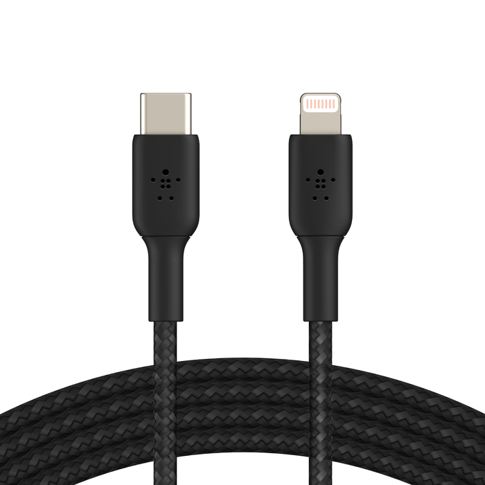 Belkin CAA004BT2MBK Boost Charge Braided USB-C to Lightning Cable