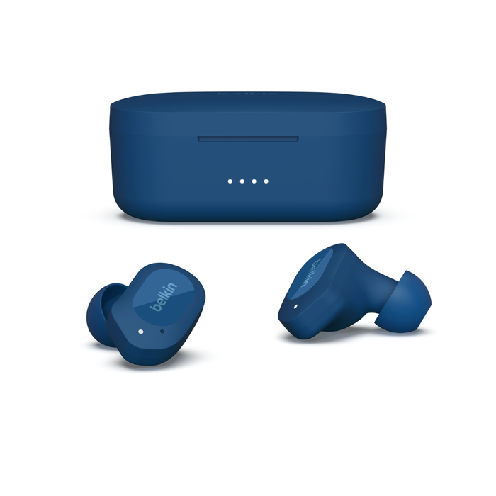 Écouteurs sans fil True Wireless, bleu, hi-res