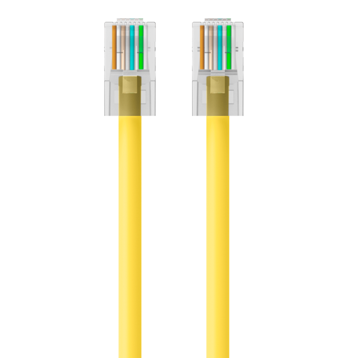 CAT6 Ethernet Patch Cable, RJ45, M/M, Yellow, hi-res