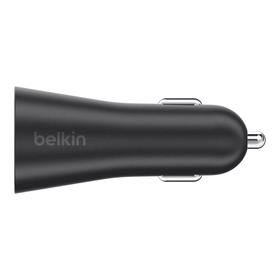 BOOST↑UP™ 2-Port Car Charger + USB-A to Lightning cable, Black, hi-res