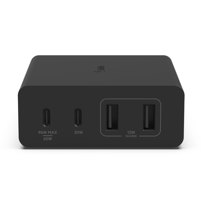 4-Port GaN Charger 108W, Black, hi-res