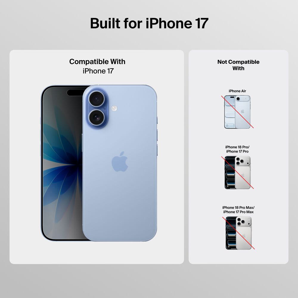 Bright Privacy Screen Protector for iPhone 17, , hi-res