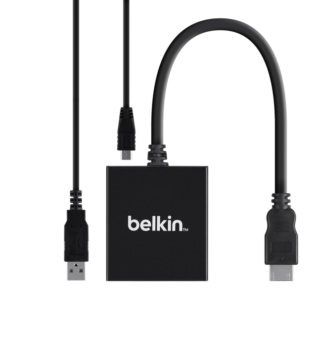 Belkin HDMI-to-Dual-VGA Adapter Black F2CD063TT - Best Buy