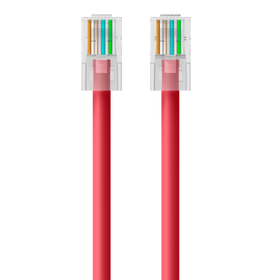 CAT6 Ethernet Patch Cable, RJ45, M/M, Red, hi-res