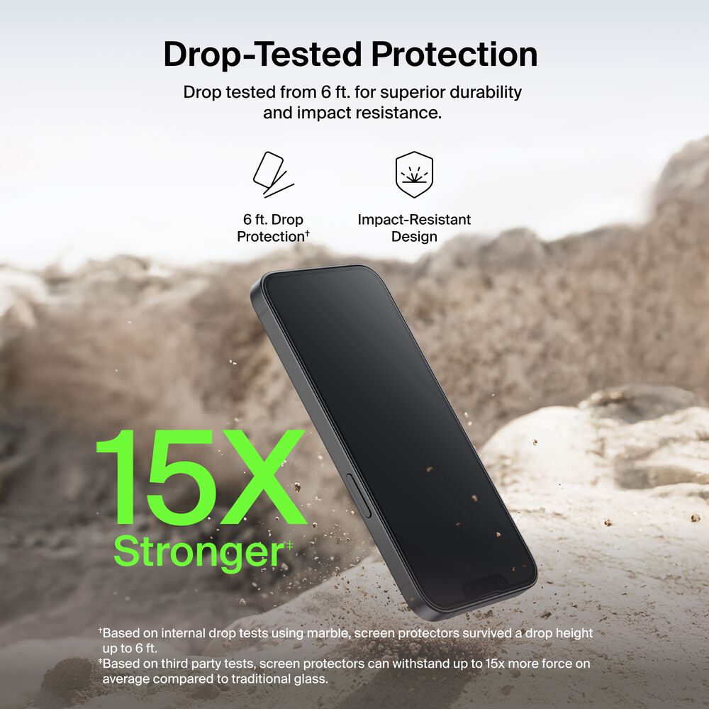 TemperedGlass Treated Screen Protector for iPhone 17e / iPhone 16e / iPhone 14 / iPhone 13 / iPhone 13 Pro, , hi-res