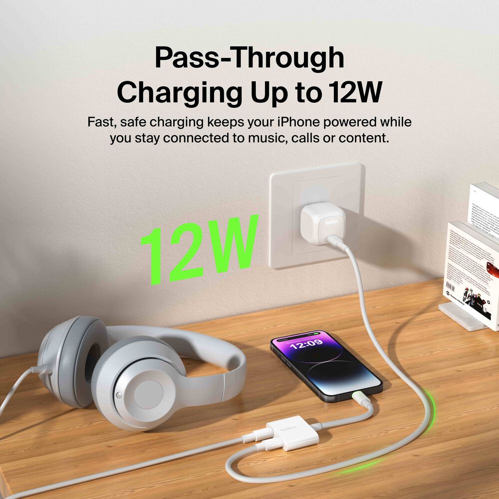 3.5 mm Audio + Charge RockStar, White, hi-res