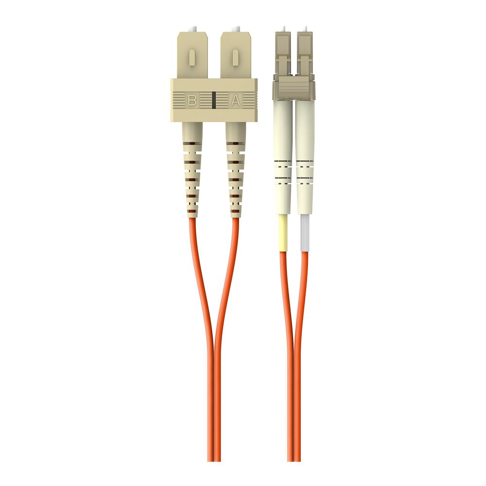 Multimode Duplex Fiber Patch Cable, SC-LC, , hi-res