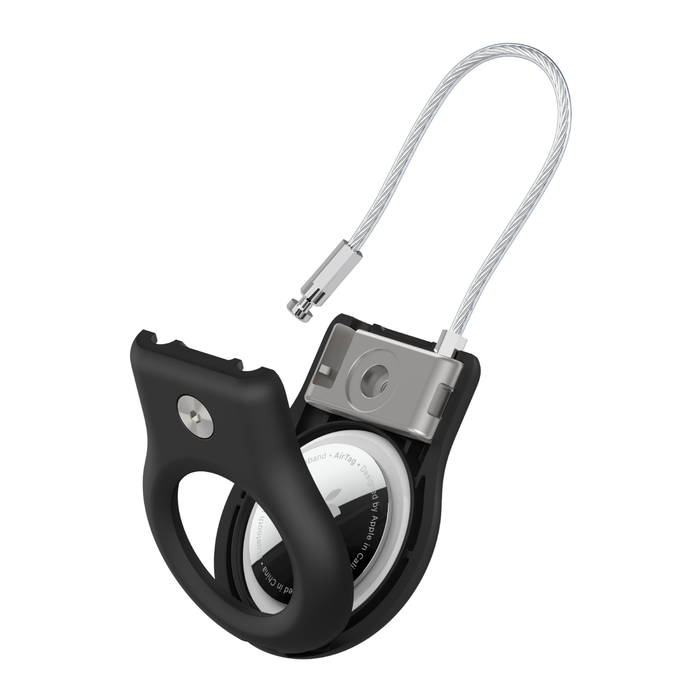 Protection AirTag avec câble en métal de Belkin - Blanc - Apple (FR)