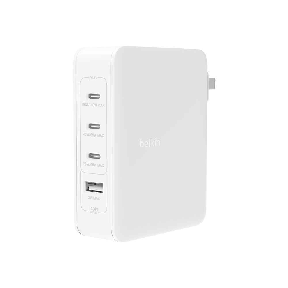 BoostCharge Pro 140W 4-Port GaN Wall Charger | Belkin CN