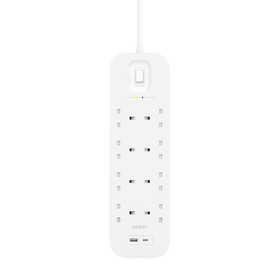 Surge Protector with USB-C and USB-A Ports (8 Outlet with 1 USB-C & 1 USB-A), , hi-res