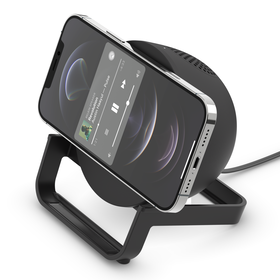 Bluetooth Speaker + 10W Wireless Charger, Noir, hi-res