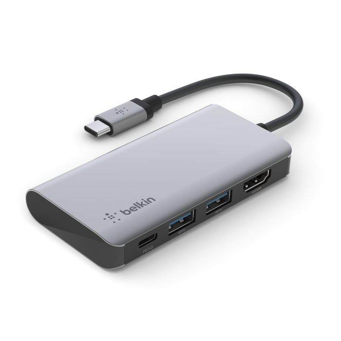 Sitio oficial de Soporte de Belkin - Conozca el Belkin CONNECT™ Adaptador multipuerto  USB-C 4 en 1, AVC006