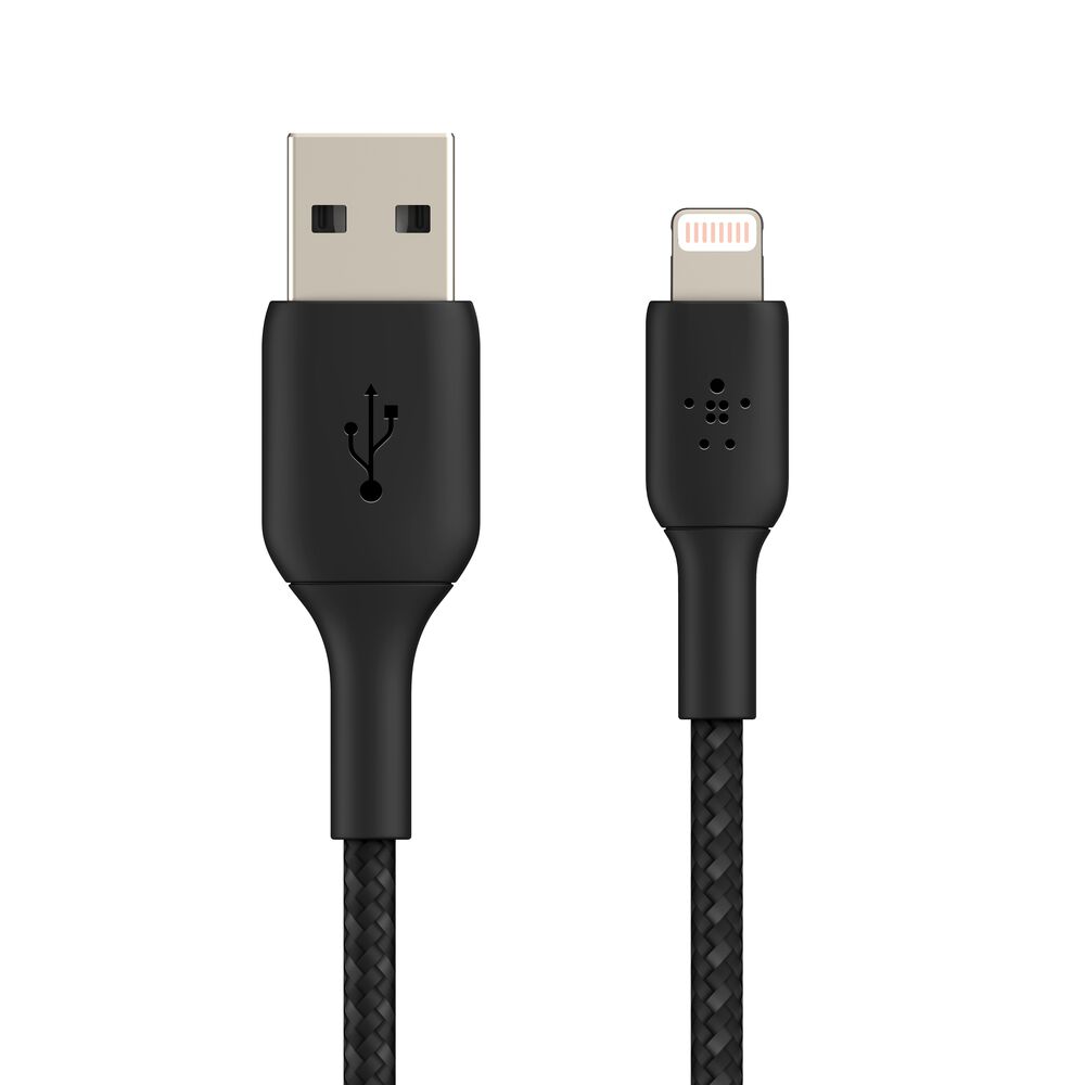 Braided Lightning to USB-A Cable (1m Black) Belkin CA