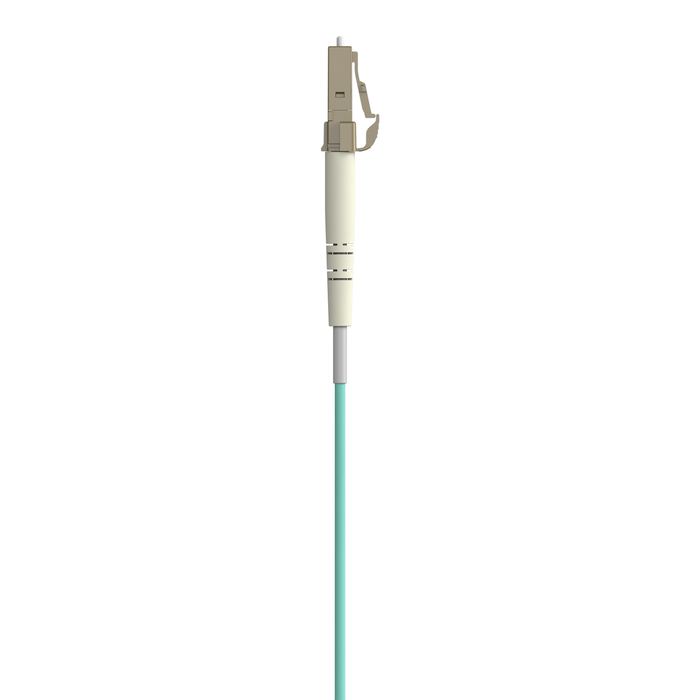 Fiber Patch Cable 10 Gig Aqua 50/125 LC/LC1 Meter, Aqua, hi-res