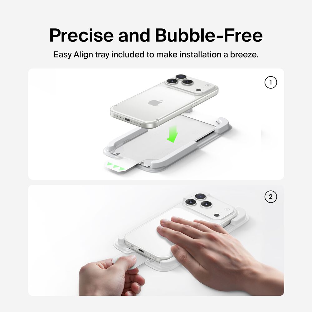 InvisiGlass Privacy Filter Screen Protector for iPhone 17 Pro, , hi-res