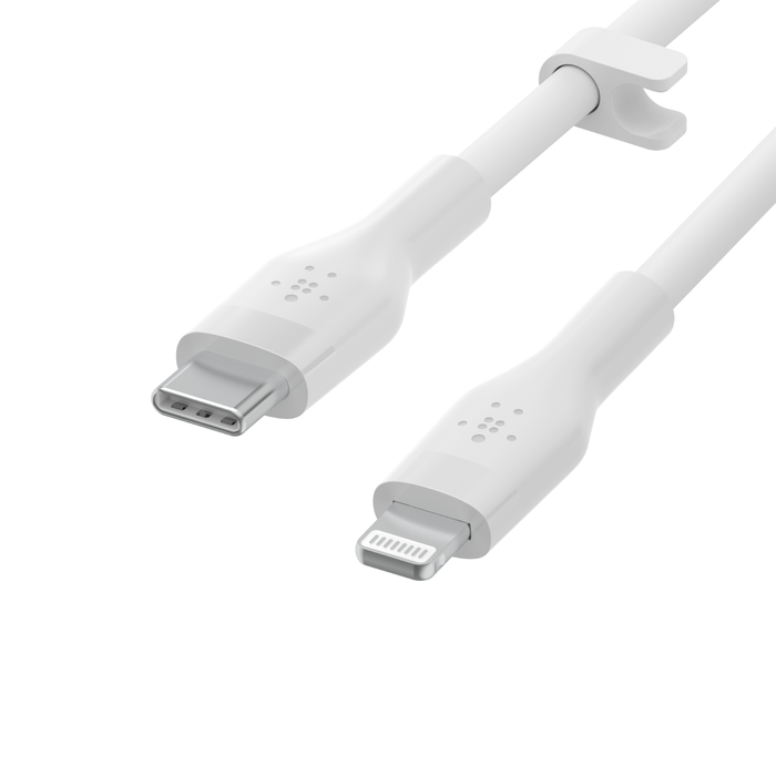 Câble Belkin USB A avec connecteur Lightning, tressé, blanc, 10 pi