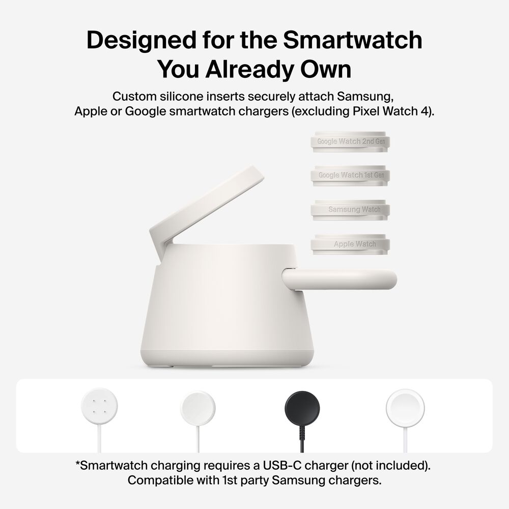 Modular Charging Dock with Qi2 25W, Sand, hi-res