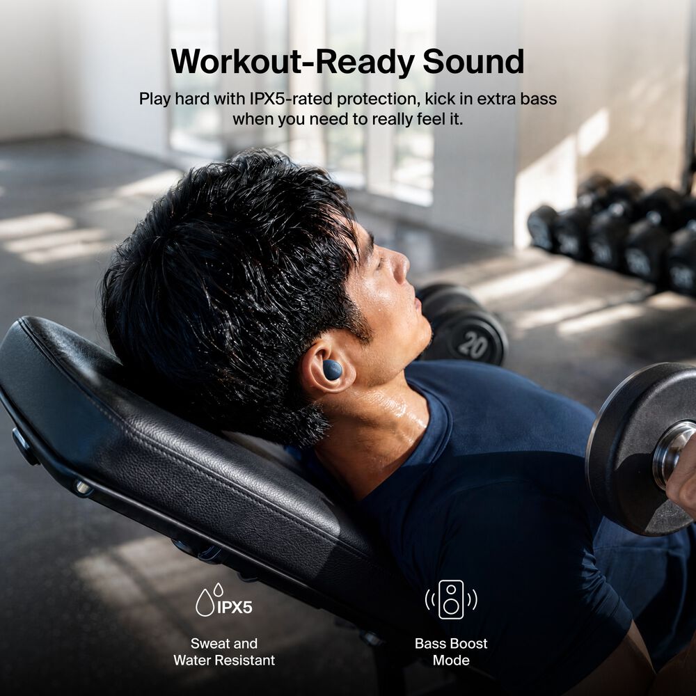Noise-cancelling Earbuds, Black, hi-res