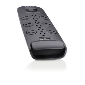 12 Outlet Surge Protector with USB Charging, , hi-res