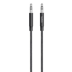 Metallic AUX Cable, Black, hi-res
