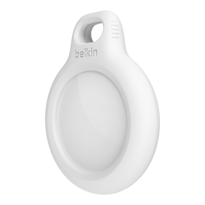 Secure Holder with Key Ring for AirTag, White, hi-res