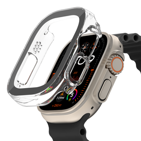 Apple Watch Ultra/Ultra 2 2-in-1 体型スクリーンプロテクター+ケース TemperedCurve, クリア, hi-res