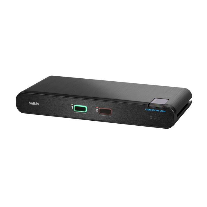 Universal 2nd Gen Secure KVM Switch, 2-Port Single Head No CAC, Zwart, hi-res