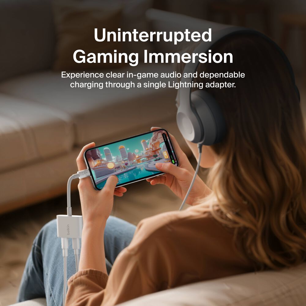 3.5 mm Audio + Charge RockStar, White, hi-res