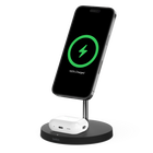 2-in-1 Wireless Charger Stand with Official MagSafe Charging 15W (Certified Refurbished), Black, hi-res