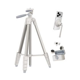 Creator Kit: Tripod, Magnetic Phone Mount & Wireless Mics, Sand, hi-res