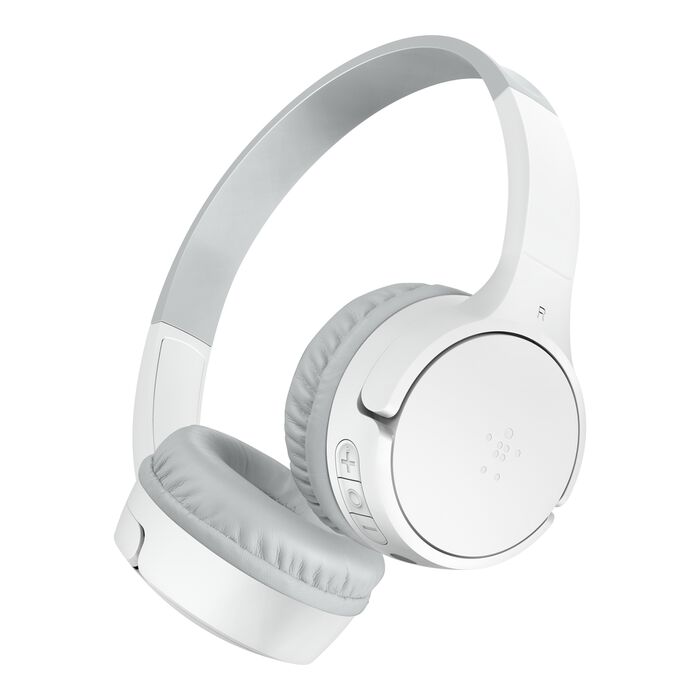 Belkin SoundForm Mini Wireless On-Ear Headphones for Kids White