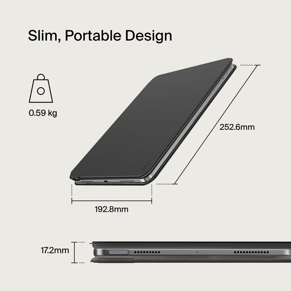Pro Keyboard Case with Magnetic Stand for iPad Pro 11" (M4), Black, hi-res