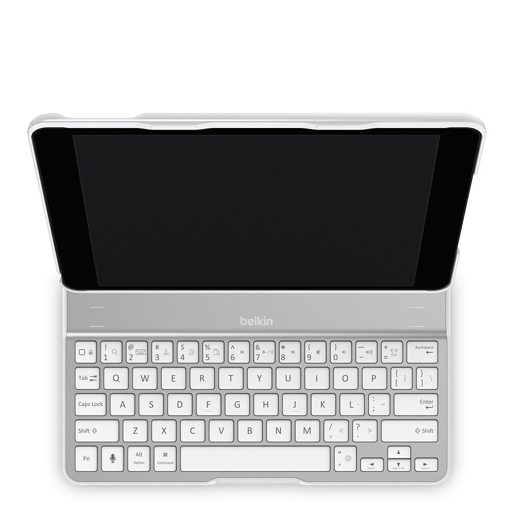 QODE&trade; Ultimate Keyboard Case for iPad Air, White, hi-res