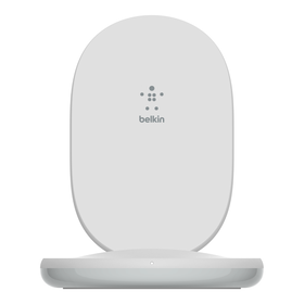 Soporte de carga inalámbrica de 15 W + cargador de pared QC™ 3.0 de 24 W, Blanco, hi-res