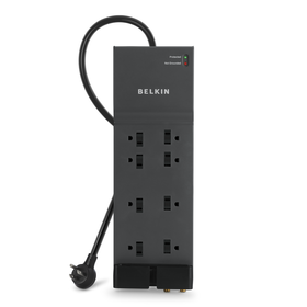 8-Outlet Home/Office Surge Protector w/Telephone Line + Extended Cord, , hi-res