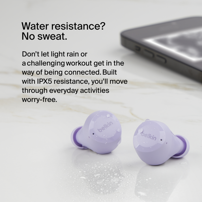 True Wireless Earbuds, Lavender, hi-res