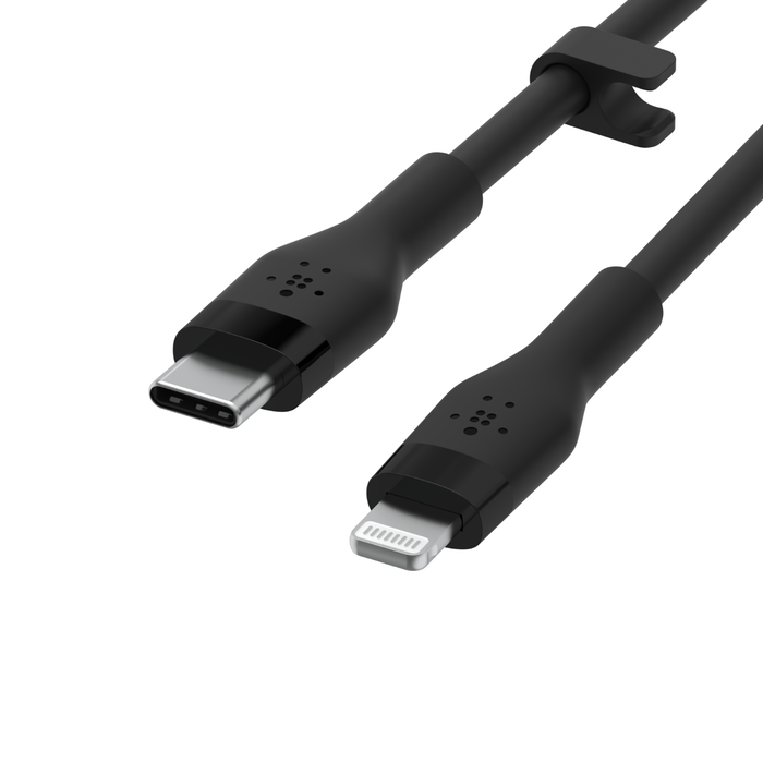 Cable USB-C con conector Lightning, Negro, hi-res