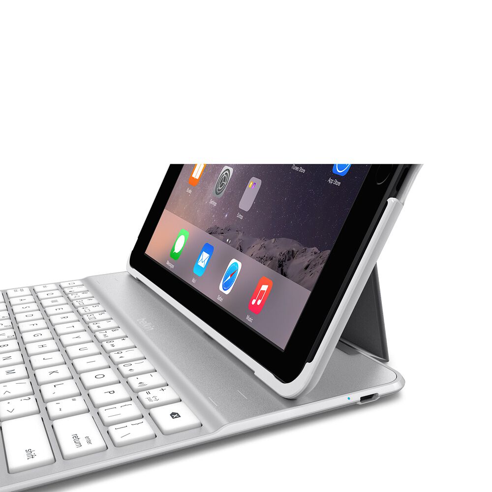 QODE Ultimate Keyboard Case for iPad Air 2, White, hi-res